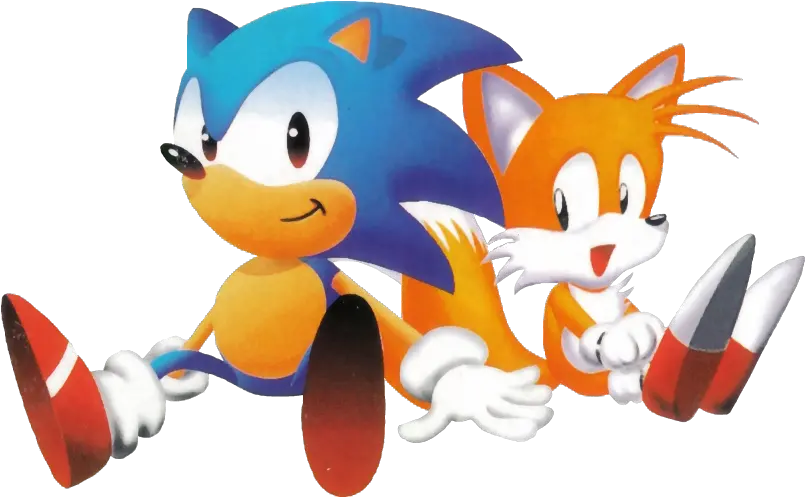 Sonic And Tails Transparent Png Image Classic Sonic With Tails Tails Png