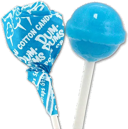 Download Hd Dum Dums Color Party Ocean Blue Cotton Candy Lollipop Png Cotton Candy Png