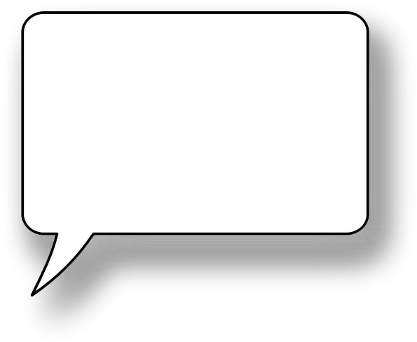 Rounded Corners Speech Bubble With Shadow Vector Image Speech Bubble Black Background Png Rounded Rectangle Png