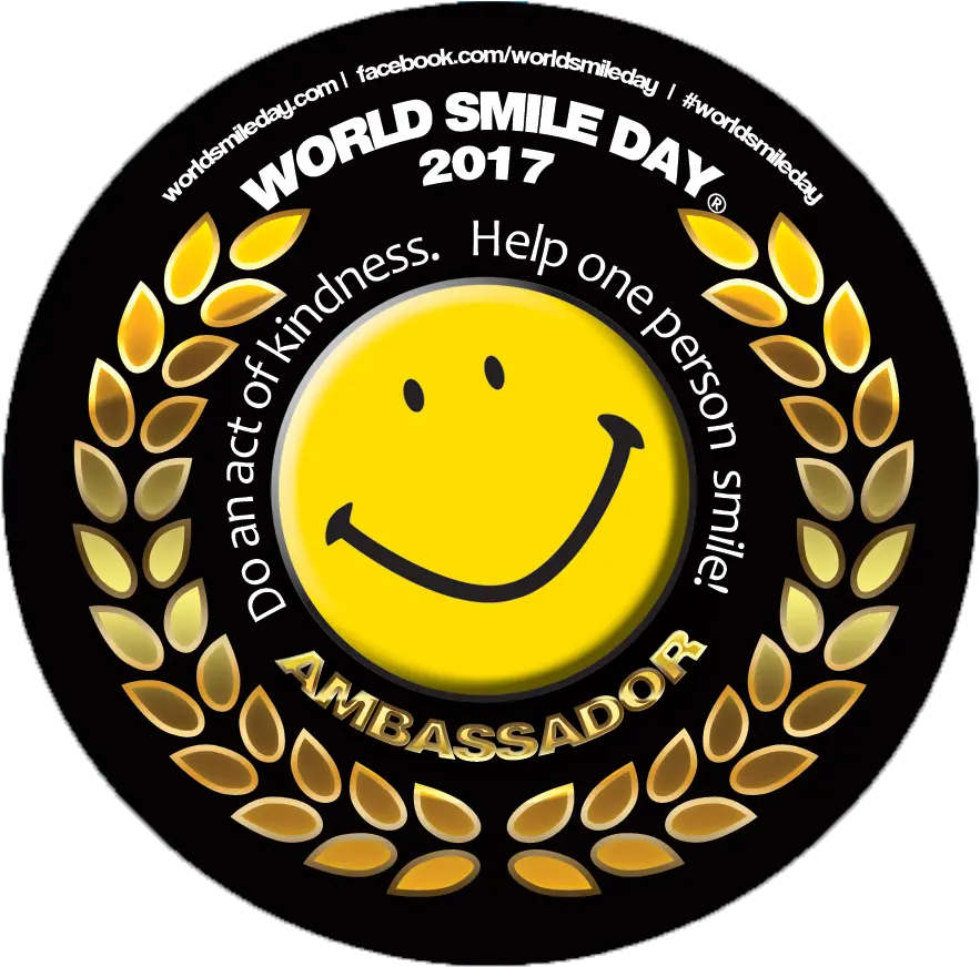 Stickers World Smile Day 2017 Ambassador Png Zazzle Icon