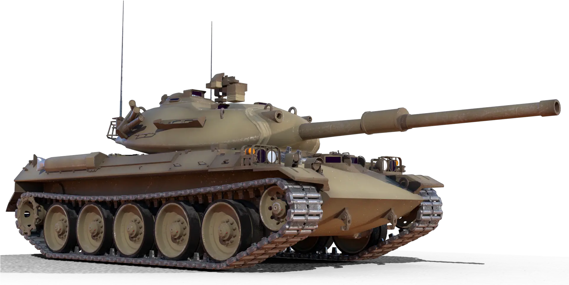 Mitsubishi Type 74 Main Battle Tank Maje 3d Artillery Png Tank Png