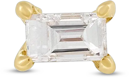 Tiny Baguette Diamond Stud Soft Png Baguette Transparent