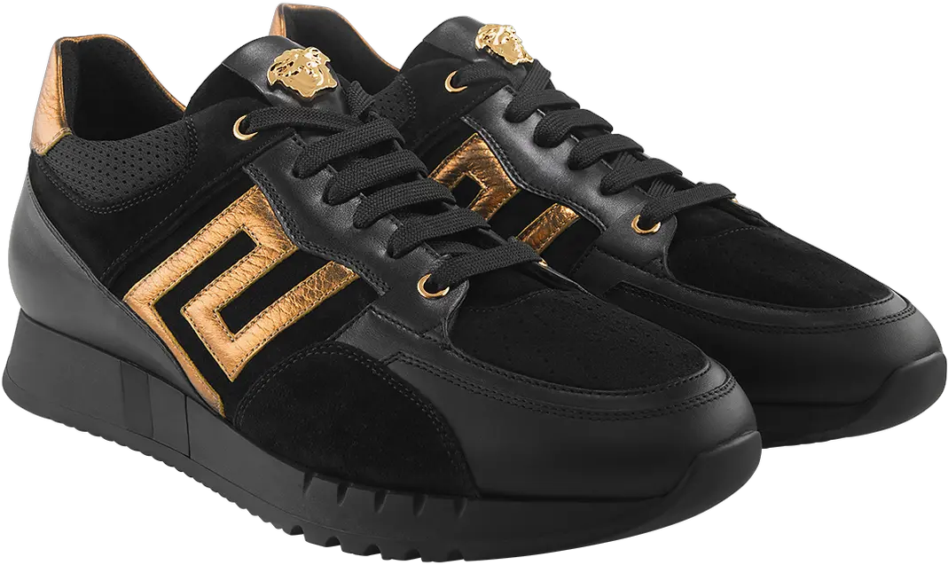 Download Versace Greek Key Running Shoe Dsu5638 D3vzg D4doh Skate Shoe Png Versace Png