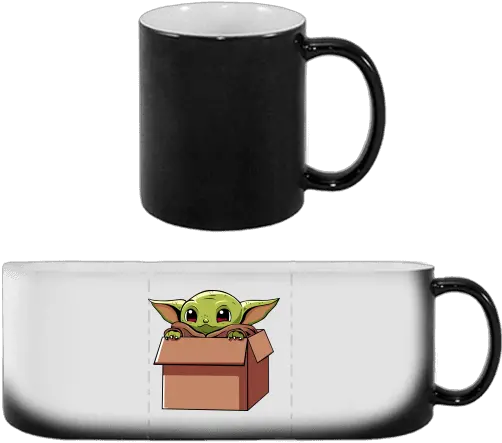 Magic Mug 330 Ml With Printing Baby Yoda Surprise Mug Png Yoda Transparent