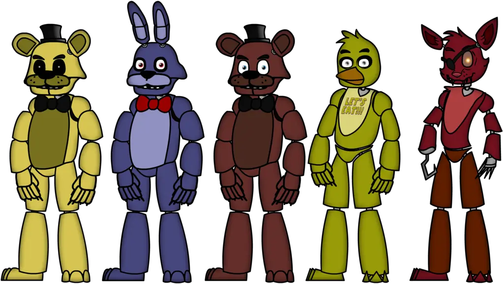 Five Nights Five Nights At Character Drawings Five Nights At Freddy's Png