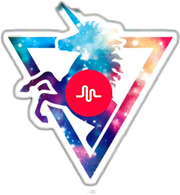 Unicorn In A Triangle Hd Png Download Unicorn Png Galaxy Musical Ly Png