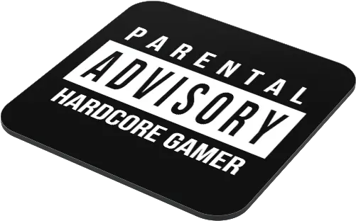 Hard Core Gamer Advisory Coaster Just Stickers Field Of Dreams Png Parental Advisory Sticker Png