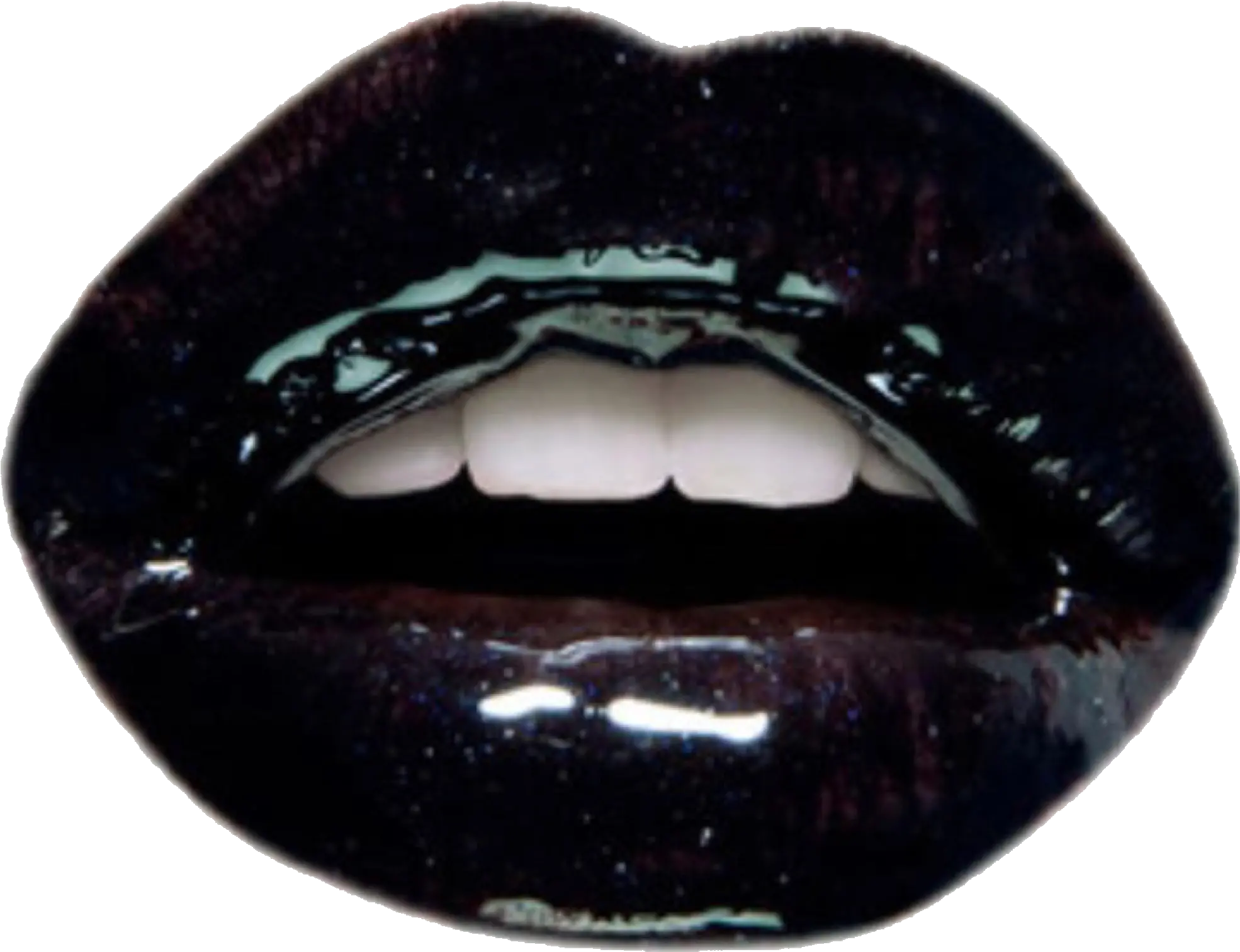 Black Lips Mouth Lipstick Polyvore Moodboard Filler Black Niche Meme Png Lips Png Transparent