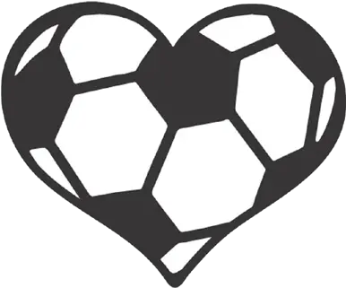 Soccer Ball Heart Decal Soccer Ball Heart Svg Png Soccer Ball Transparent png