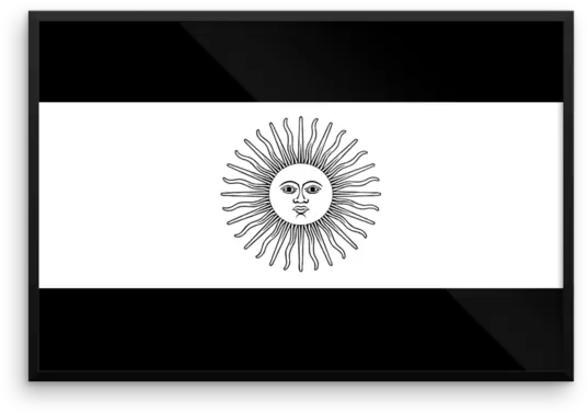 Argentina Flag Wall Art Bandera De Cordoba Argentina Png Argentina Flag Png