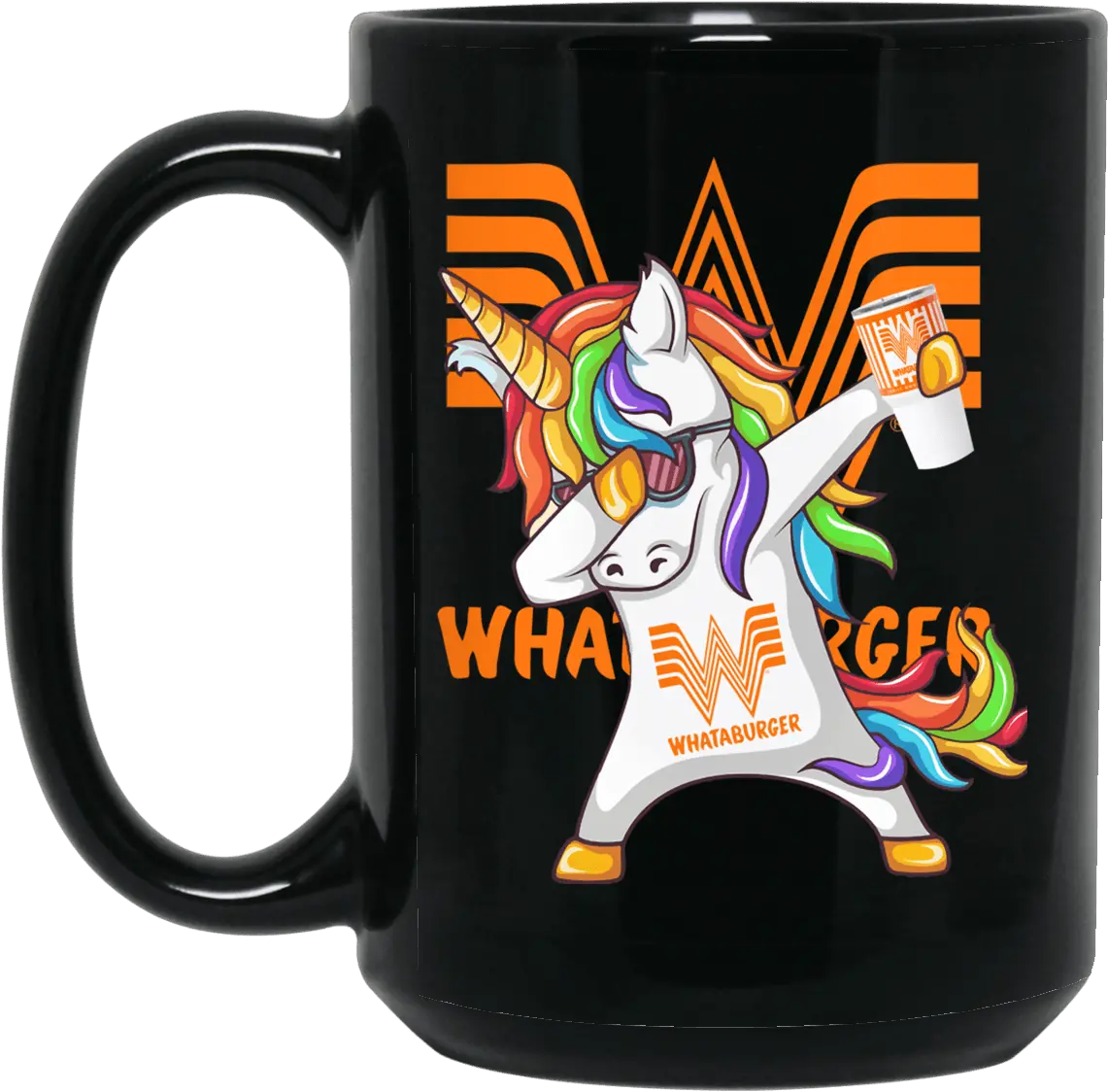 Burger Unicorn Dabbing Mug Funny Unicorn 15oz Mug Png Dabbing Unicorn Png