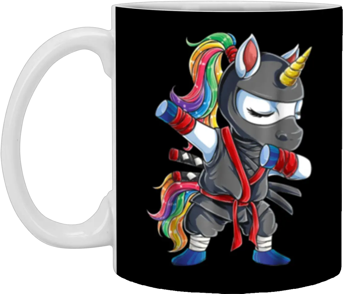 Dabbing Ninja Unicorn Girls Rainbow Unicorn Ninja Png Dabbing Unicorn Png