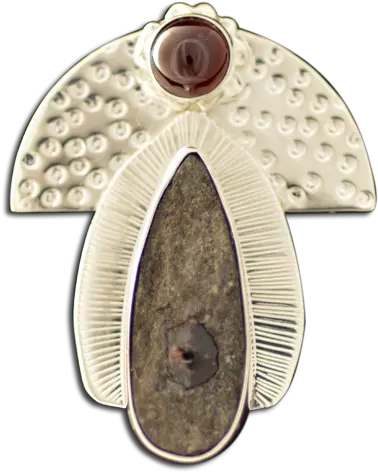 Original Pinpendant Ssgarnet U0026 Garnet Schist U2014 Courtney Design Png Garnet Png