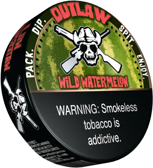 Outlaw Wild Watermelon Dip Tobacco Outlaw Wild Watermelon Png Dip Png