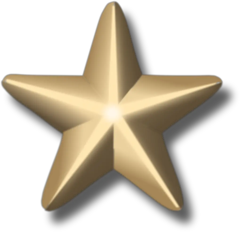 3d Stars Png 3 Image Military Gold Star Png Stars Png