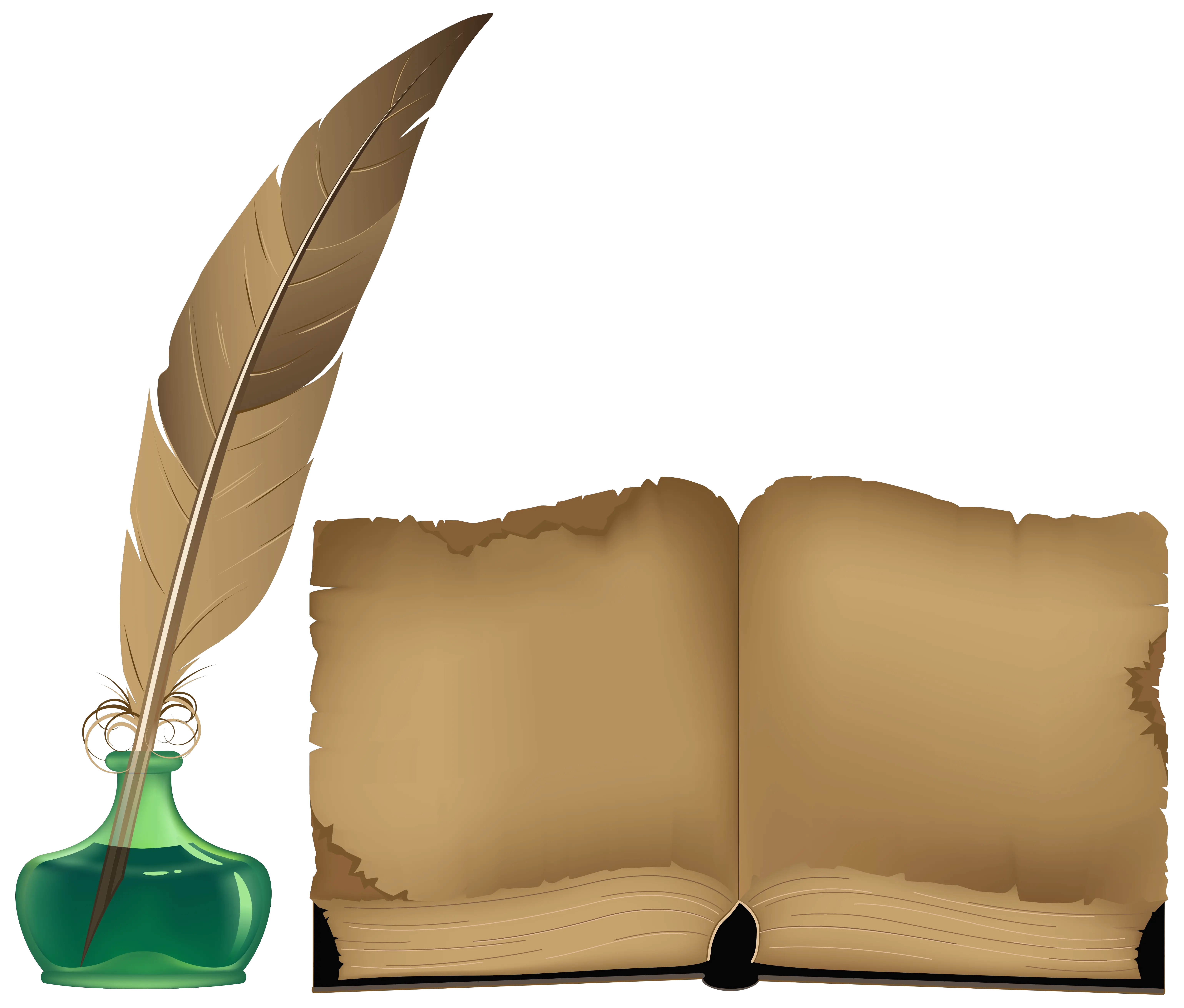 Ancient Book And Inkwell Png Clipart Old Book Clipart Png Old Book Clipart Png Book Clipart Png png