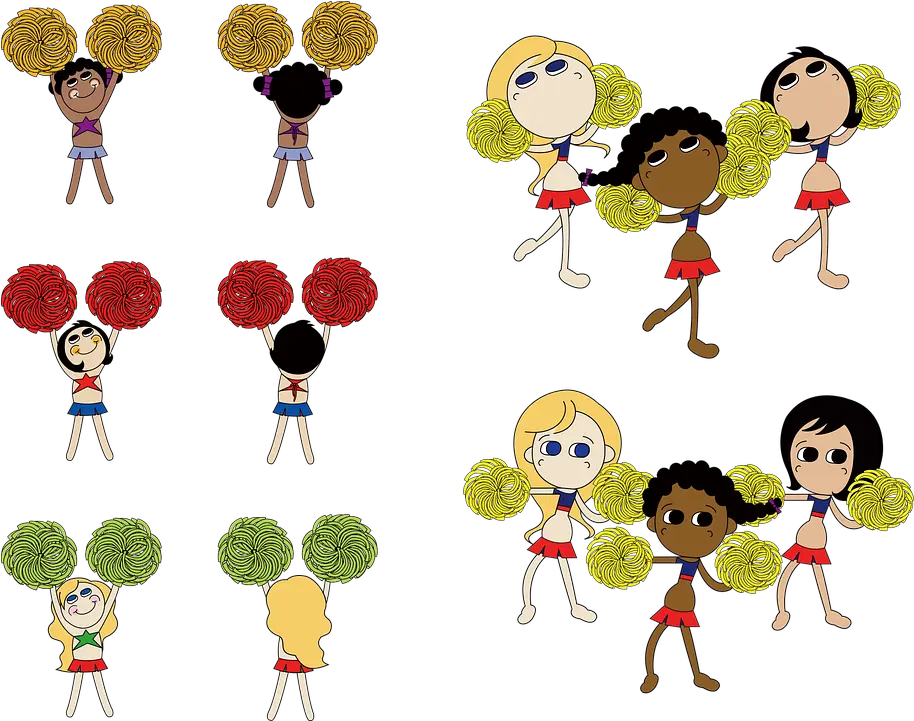 Cheerleader Dance Free Vector Graphic On Pixabay Estamos Na Torcida Por Voce Png Cheerleader Png