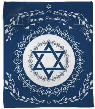 Plush Blanket Jewish Hanukkah Holiday Background With Magen David Star Vect Pixersus Hanukah Star Of David Png Jewish Star Icon