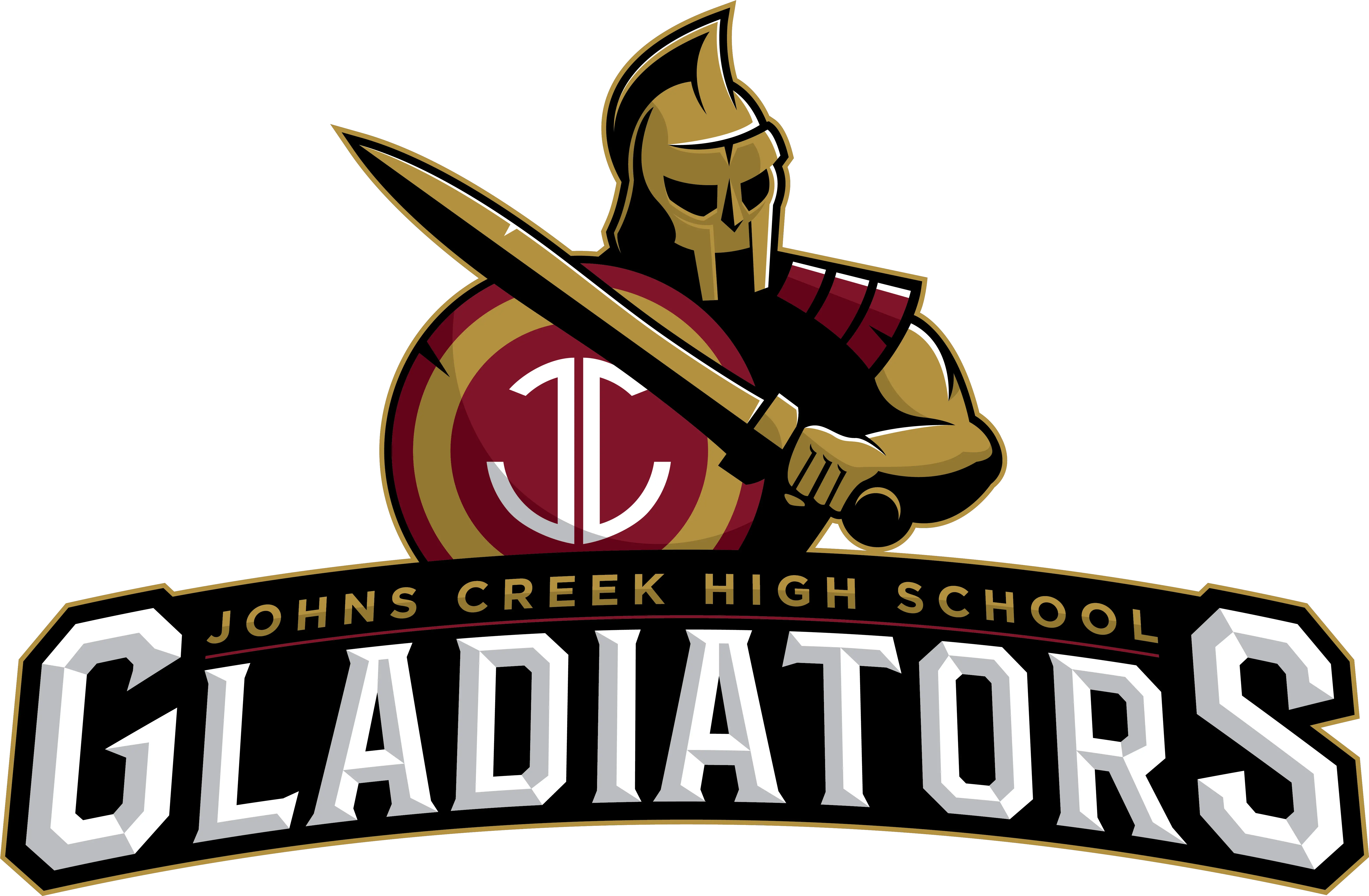 Team Home Johns Creek Gladiators Sports Logo Johns Creek High School Png Gladiator Logo