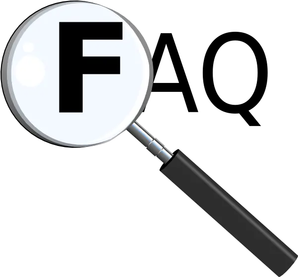 Faq With Magnifying Glass Clip Art Vector Clip Art Png Faq Icon Free