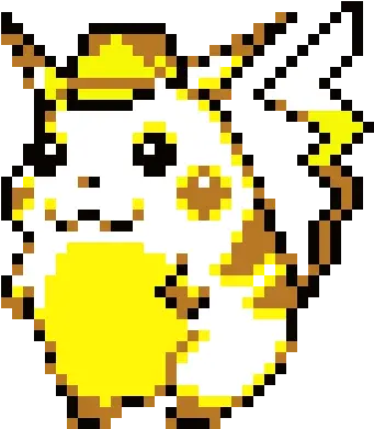 Detective Pikachu Pixel Art Maker Sprite Pikachu Pokemon Red Png Detective Pikachu Png