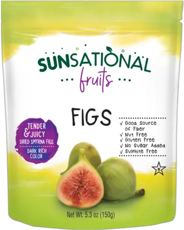 Sunsational Fruits Figs Pouches Fig Fruits Products Png Fig Png