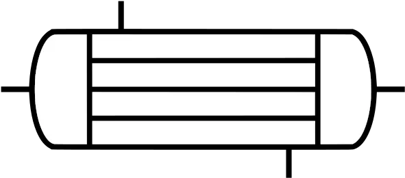 Filesymbol Of Shell And Tube Heat Exchangersvg Wikimedia Tube Heat Exchanger Symbol Png Heat Icon