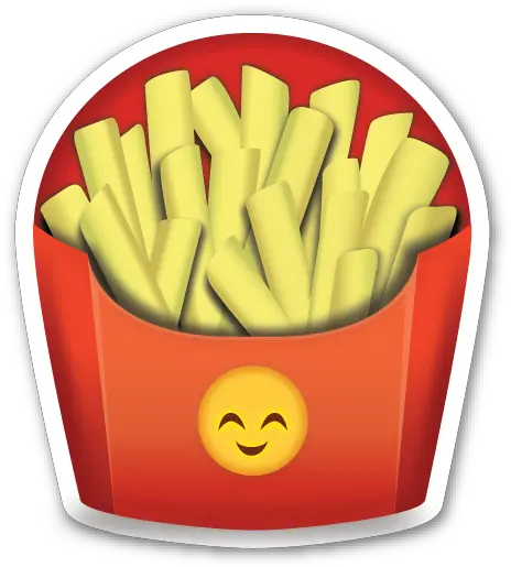 This Sticker Is The Large 2 Inch Fries Emoji Png Muscle Emoji Png