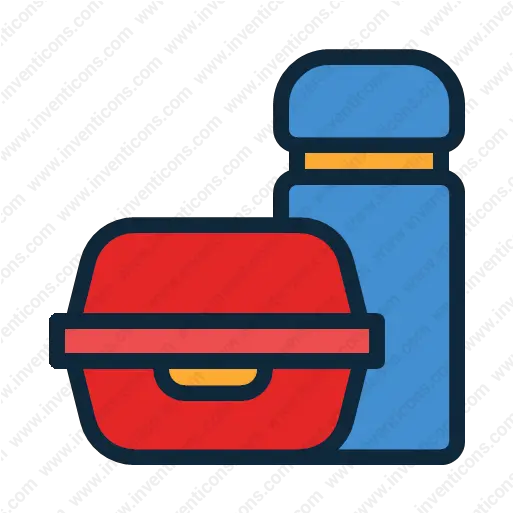 Download Lunchbox Vector Icon Inventicons Plastic Bottle Png Lunch Break Icon