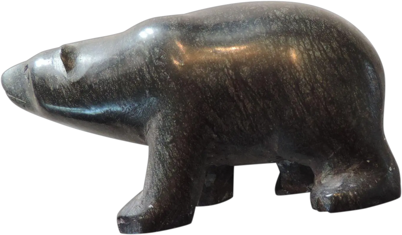 Polar Bear Wood Carving Inuit Figurine Narwhal Png Polar Bear Narwhal Png