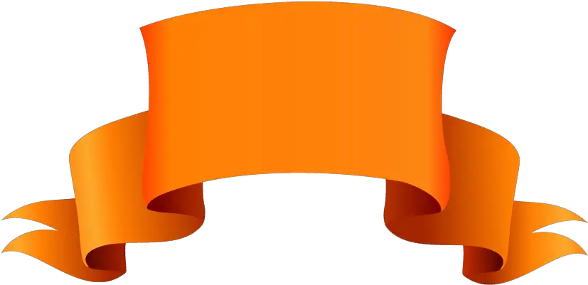 Orange Banner Png Picture Free Download Png Shape For Photoshop Banner Shape Png