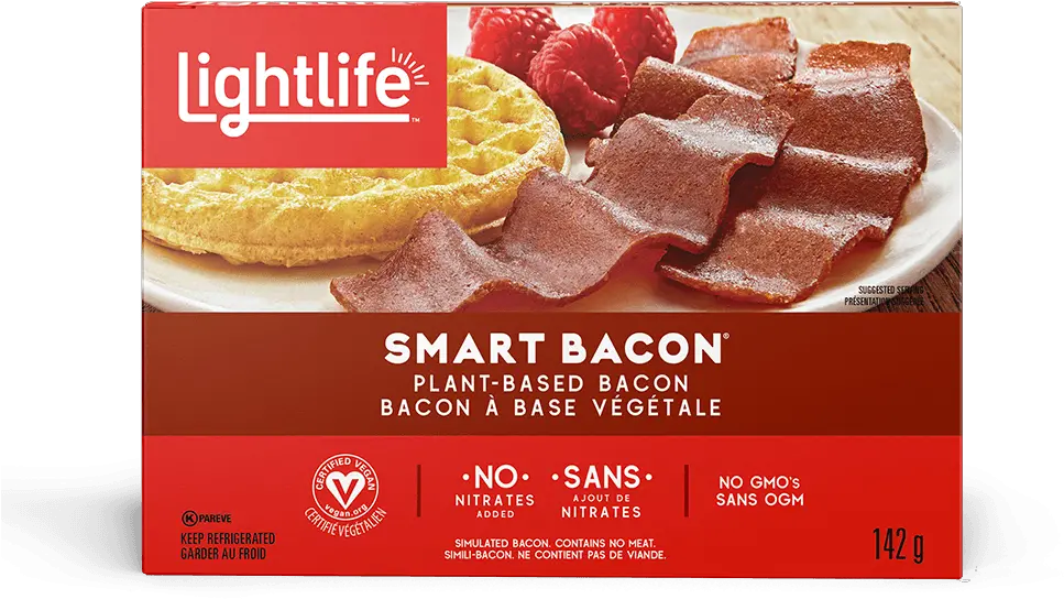 Smart Bacon Lightlife Vegan Bacon Png Bacon Transparent