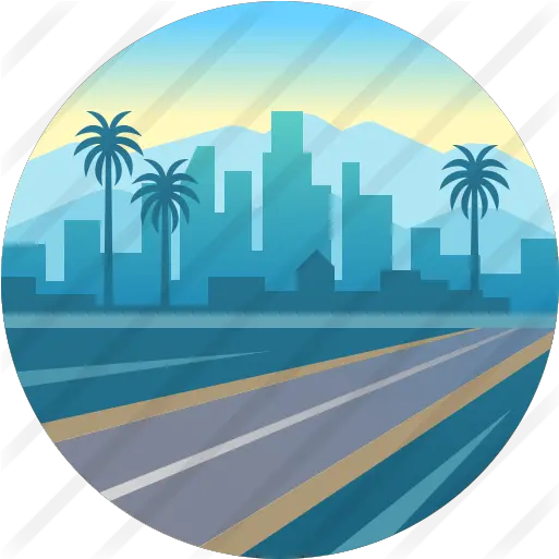 Los Angeles Los Angeles Flat Icons Png Los Angeles Png