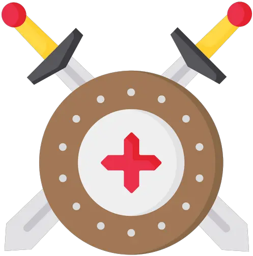 Free Shield With Sword Icon Of Flat Style Available In Svg Coffee Station Png Forward Facing Knight Icon