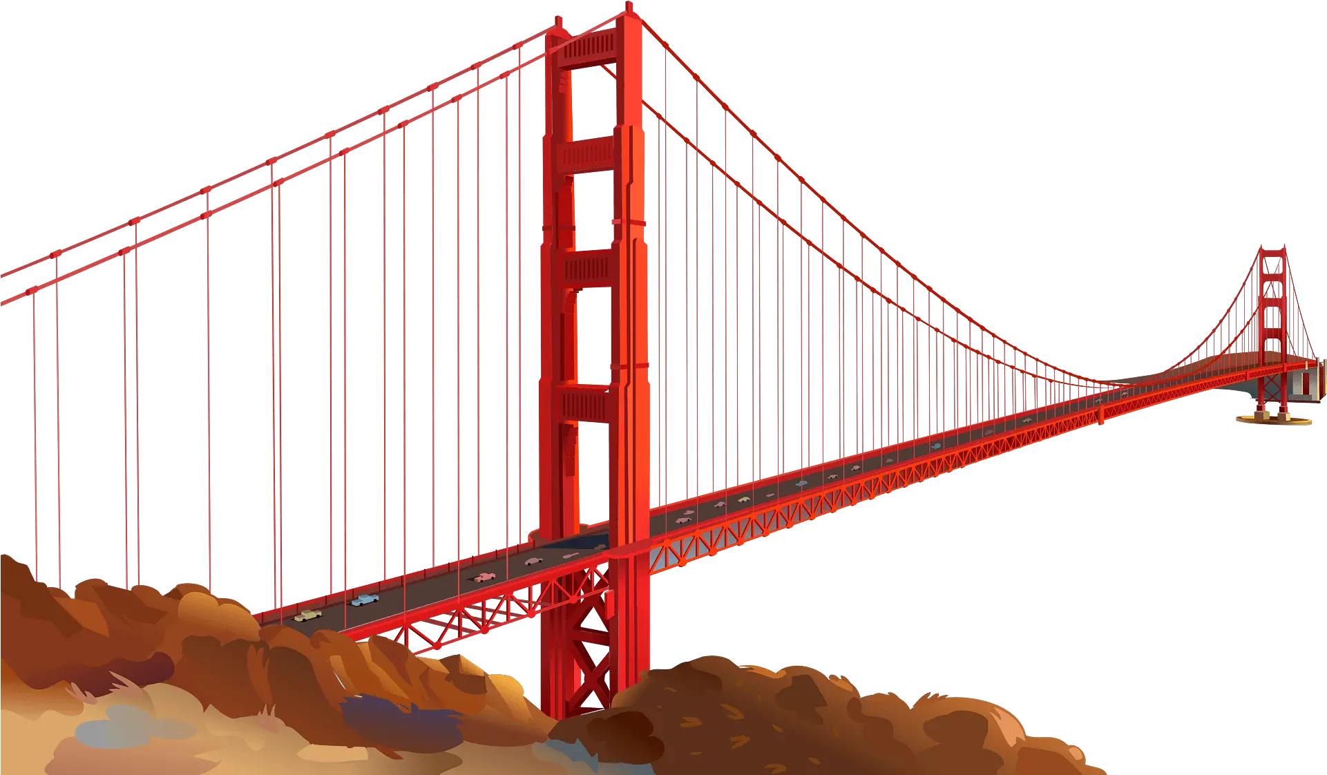 Golden Gate Bridge Clipart Golden Gate Bridge Png Bridge Transparent