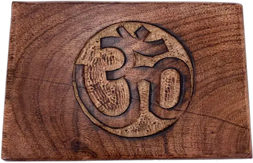 Om Symbol Carved Wooden Box 6 X 4 Mushroom New Orleans Mat Png Om Icon