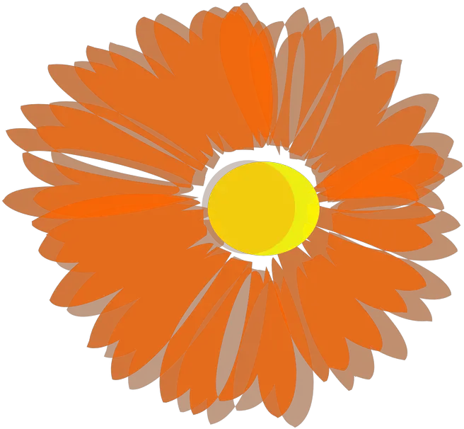 Fall Flower Png Fall Flowers Clipart Orange Flower Clip Orange Flower Vector Png Flowers Clip Art Png