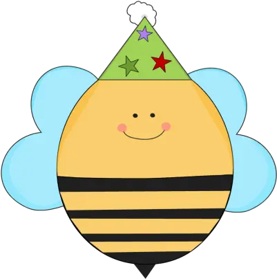 Birthday Clip Art Birthday Images Bee With Party Hat Png Birthday Hats Png png