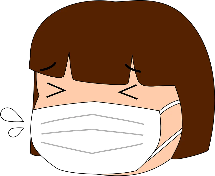 Cold Mask Facial Vektor Orang Pake Masker Png Cold Png