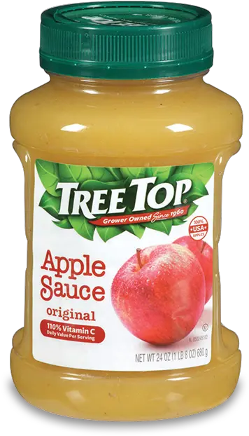Tree Top Original Apple Sauce Jar 24 Oz Tree Top Tree Top Apple Sauce Png Tree Top Png png
