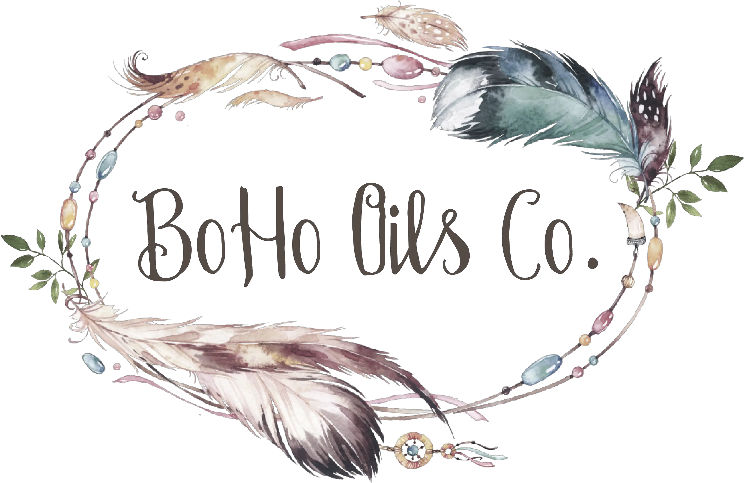 Boho Oils Co Feather Boho High Resolution Png Boho Logo