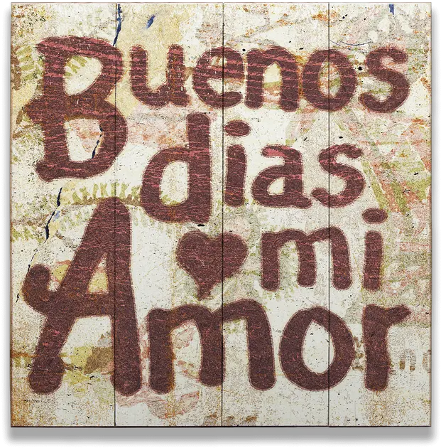 Buenos Dias Mi Amor Vintage Sign Amor Romantic Amor Buenos Dias Png Amor Png