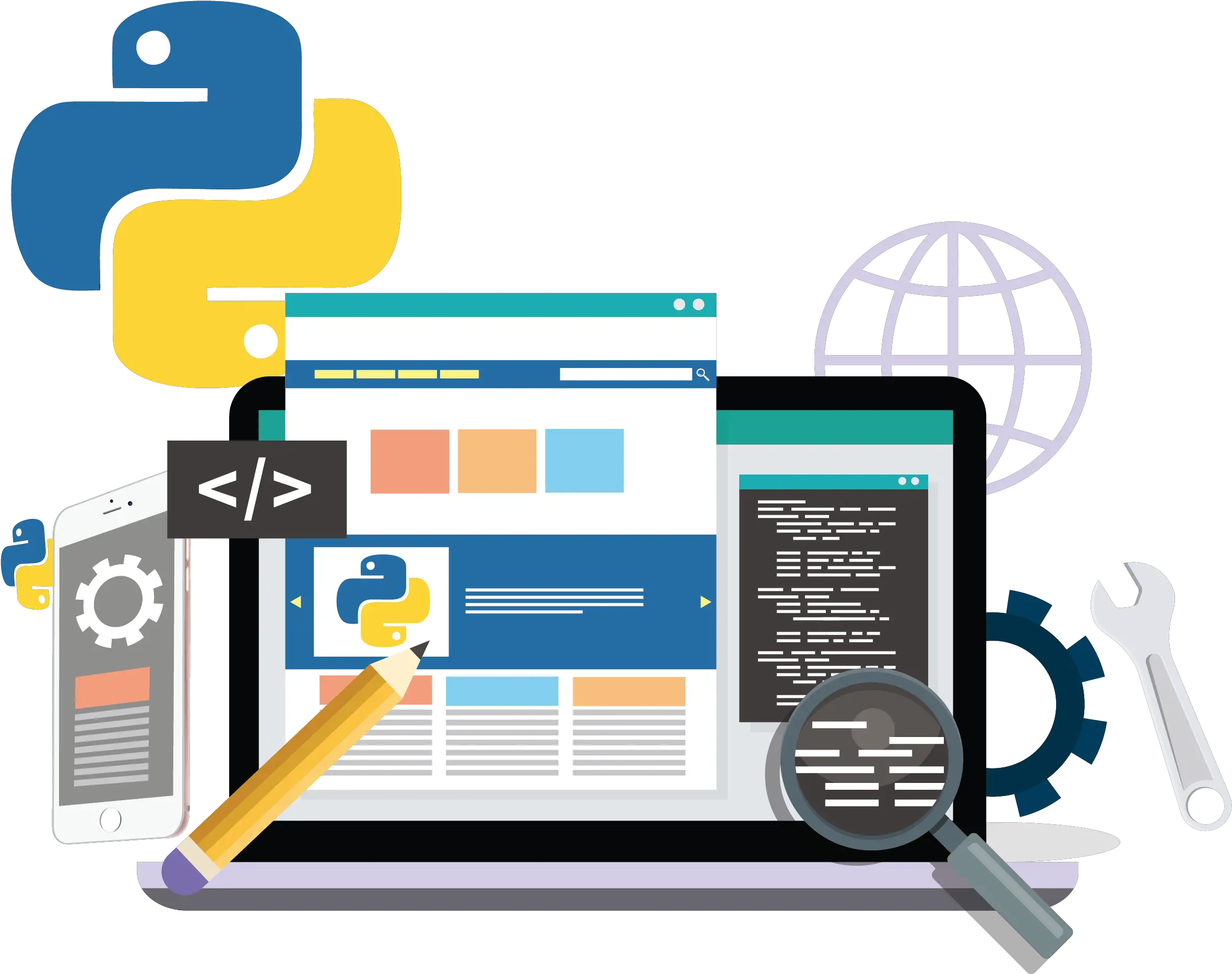 Python Web Development Company Codism Python Web Development Images Png Python Png