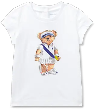 Tennis Bear Cotton T Shirt Kids Clothes Sale Toddler Short Sleeve Png Ralph Lauren Icon