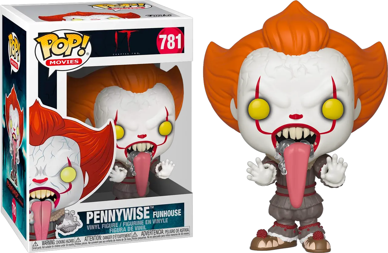 Pennywise Funhouse Vinyl Figure Pennywise Funko Pop Png Pennywise Transparent