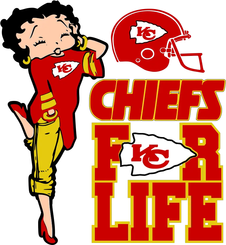 Chiefs For Life Betty Svg The Diva Bling Store New Orleans Saints Logo Svg Png Chiefs Logo Png