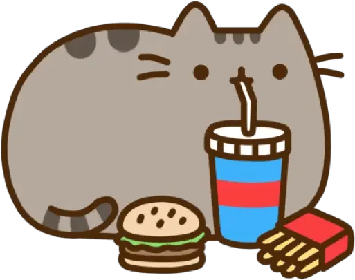 Download Free Food Hamburger Pusheen Fries French Pusheen Cat Food Png French Fries Icon