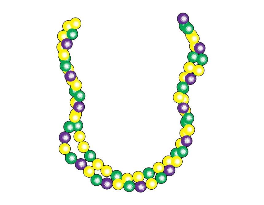 Stock New Orleans Fat Tuesday Bourbon Clip Art Mardi Gras Beads Png Mardi Gras Beads Png