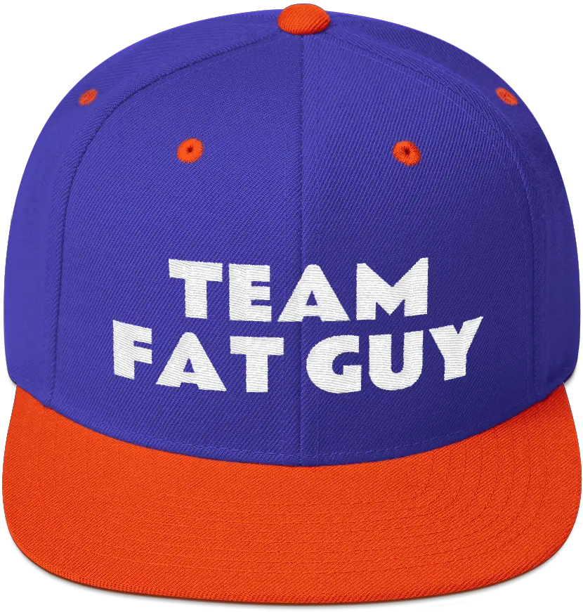 Team Fat Guy Snapback Hat Baseball Cap Png Fat Guy Png