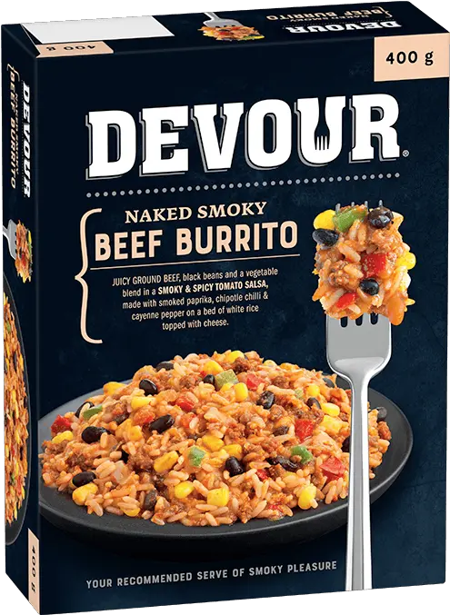 Naked Smoky Beef Burrito Products Devour Foods Png Icon